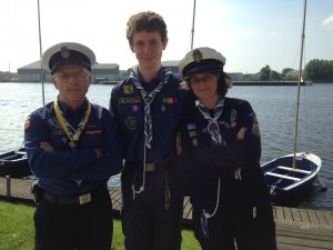 Fionn, (Middle) at a sea scout conference in Belgium 